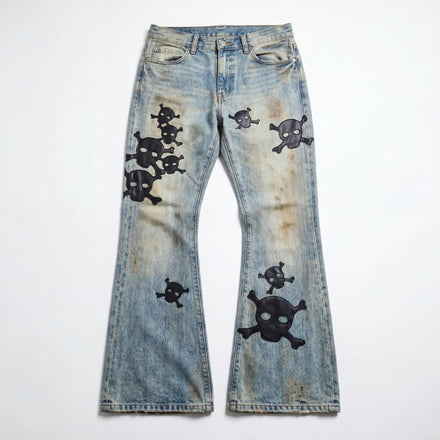 Leather Skull Flares